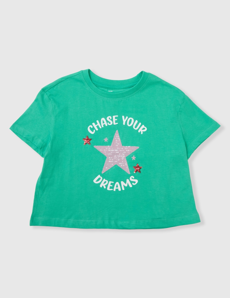 Playera manga corta para niña Playera manga corta para niña