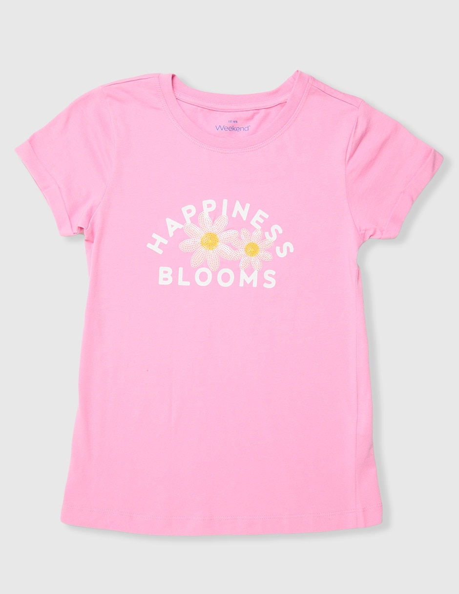 Playera manga corta para niña Playera manga corta para niña