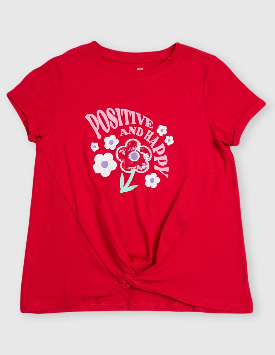 Playera manga corta para niña Playera manga corta para niña