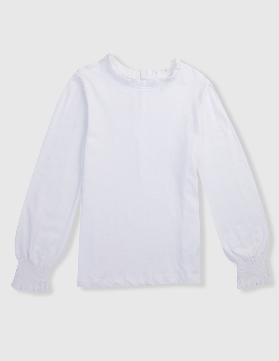 Playera manga larga para niña Playera manga larga para niña