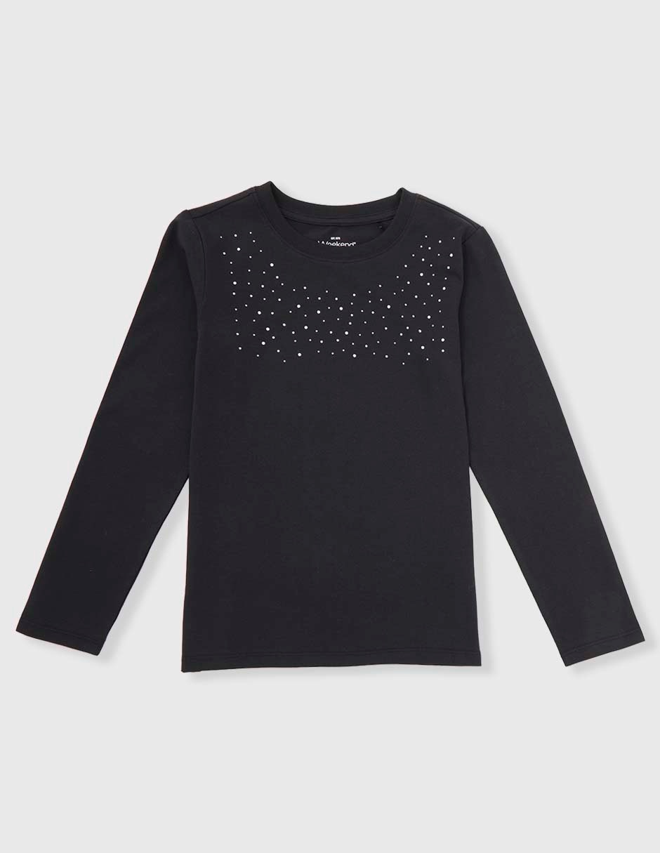 Playera manga larga para niña Playera manga larga para niña