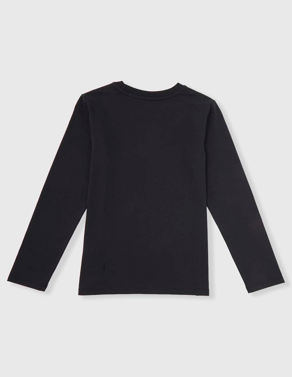 PLAYERA WEEKEND, 6, NEGRO LISO C REDOND