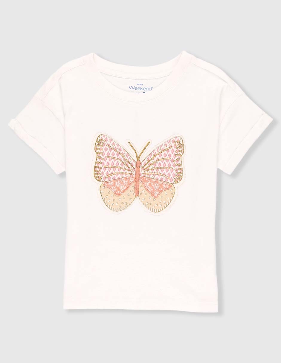 Playera manga corta para niña Playera manga corta para niña