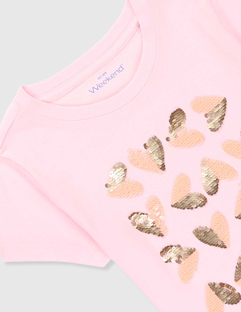 Playera manga corta para niña 4