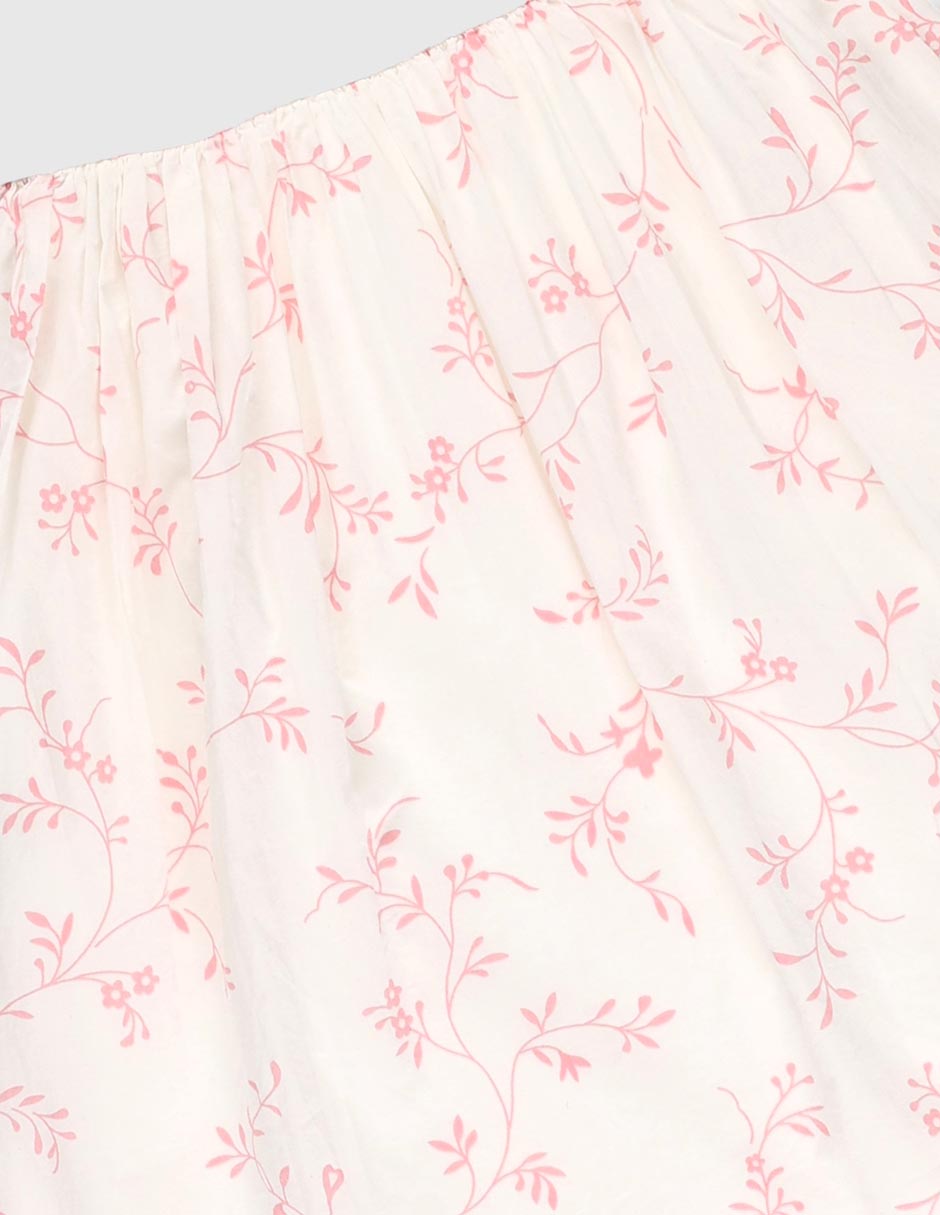 Vestido manga mariposa para niña 4