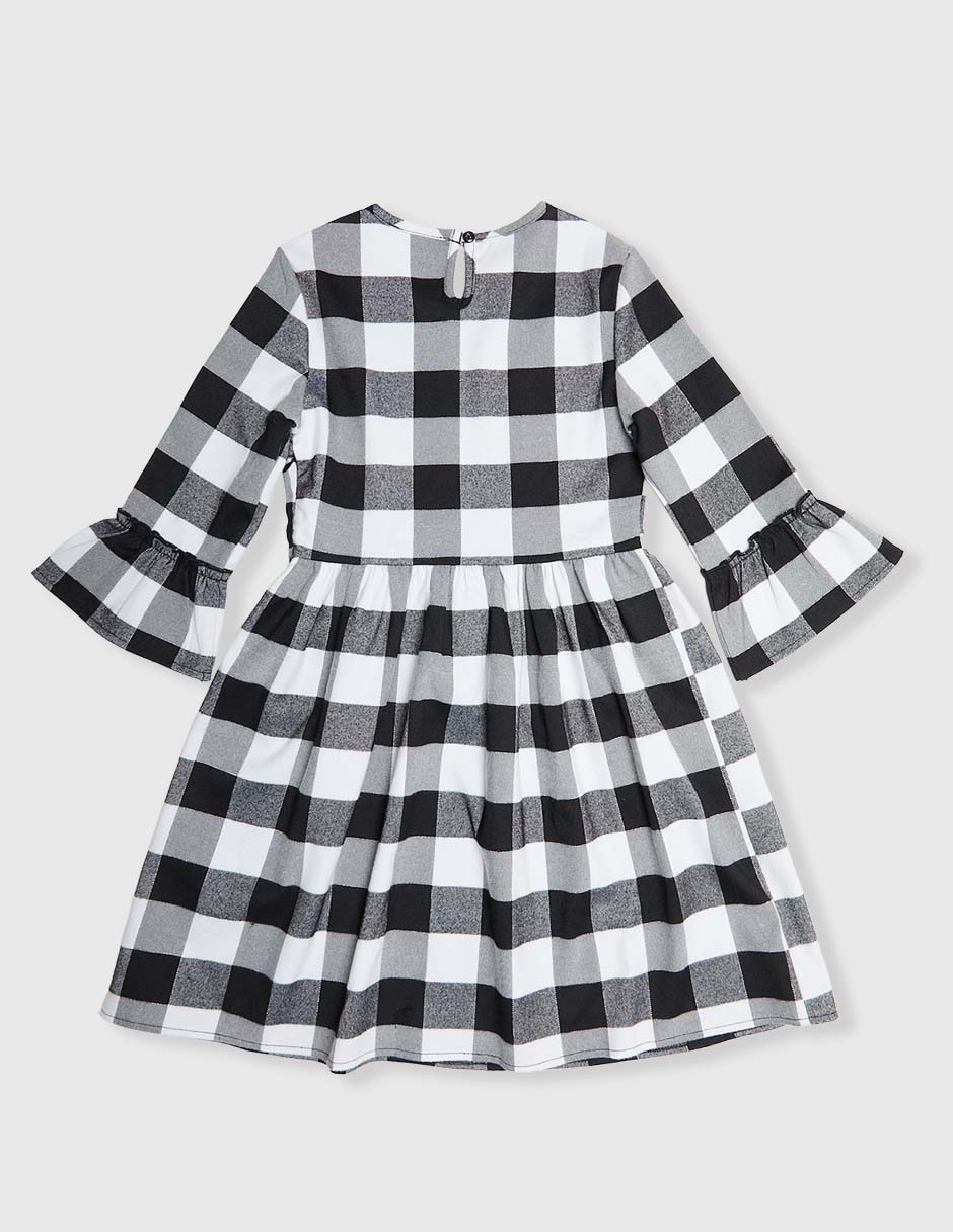 Vestido manga acampanada para niña 2
