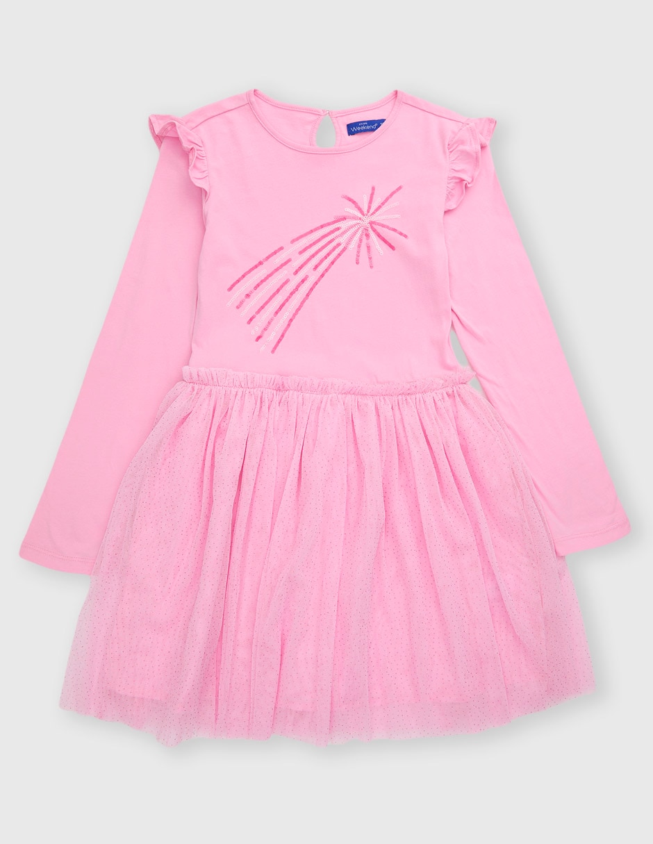 Vestido manga regular para niña Vestido manga regular para niña