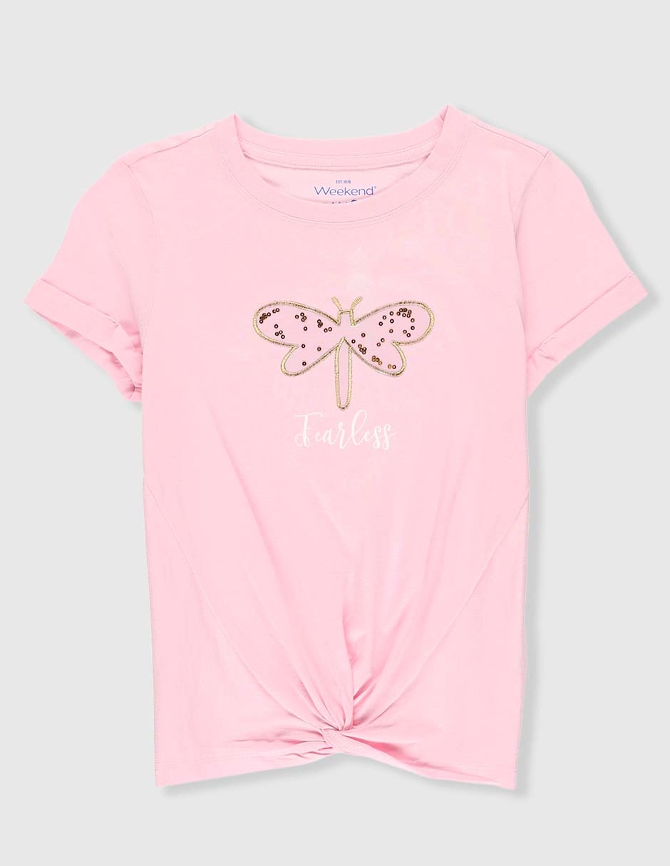 Playera manga corta para niña Playera manga corta para niña
