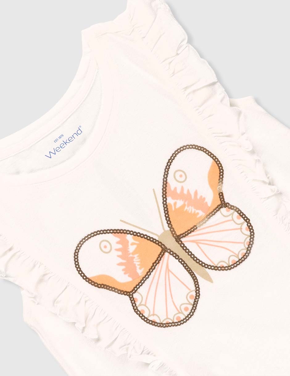 Playera sin mangas para niña 3