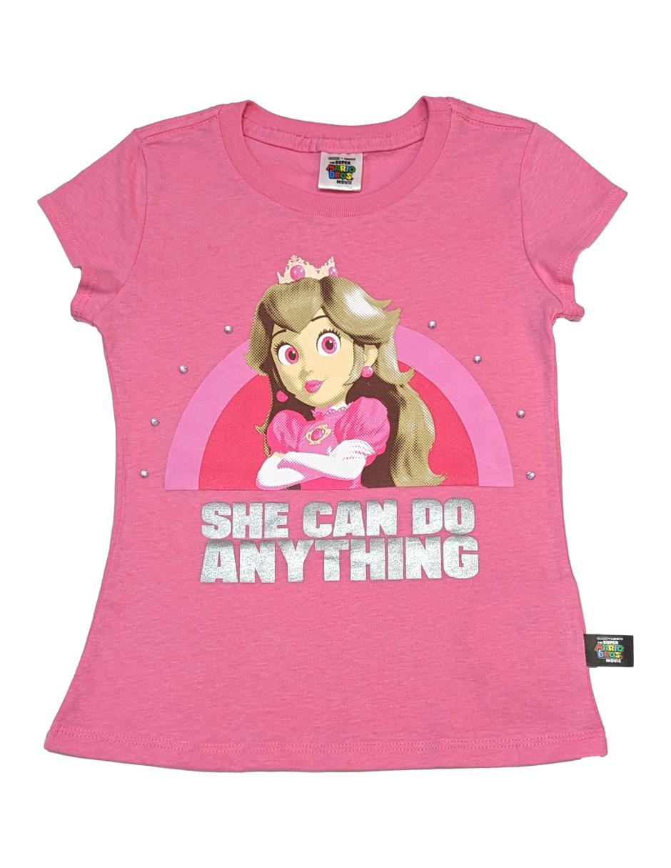 Playera Princesa Peach New Super Mario Princess Peach Kids Casual