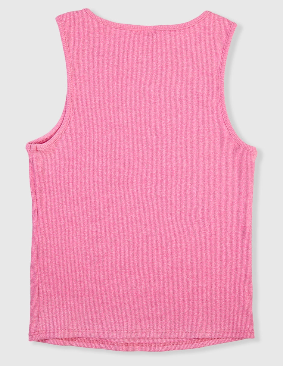 Playera Stitch sin mangas para niña