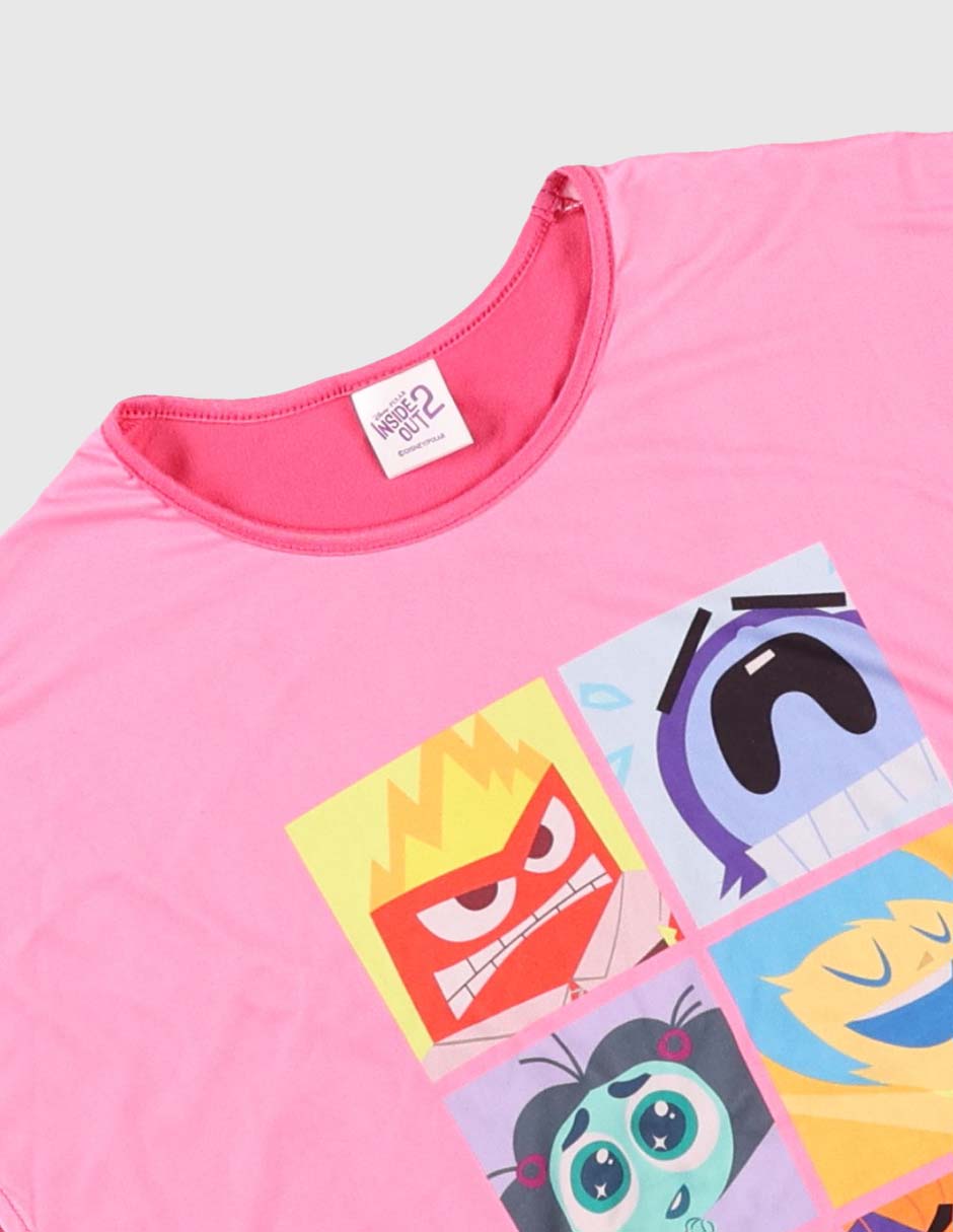 Playera Intensamente 2 manga corta para niña 3