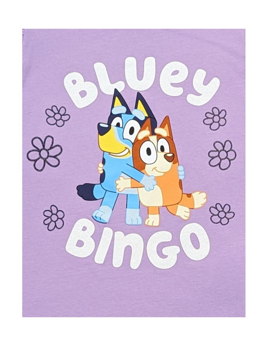 Playera Bluey y Bingo sin manga para niña 3