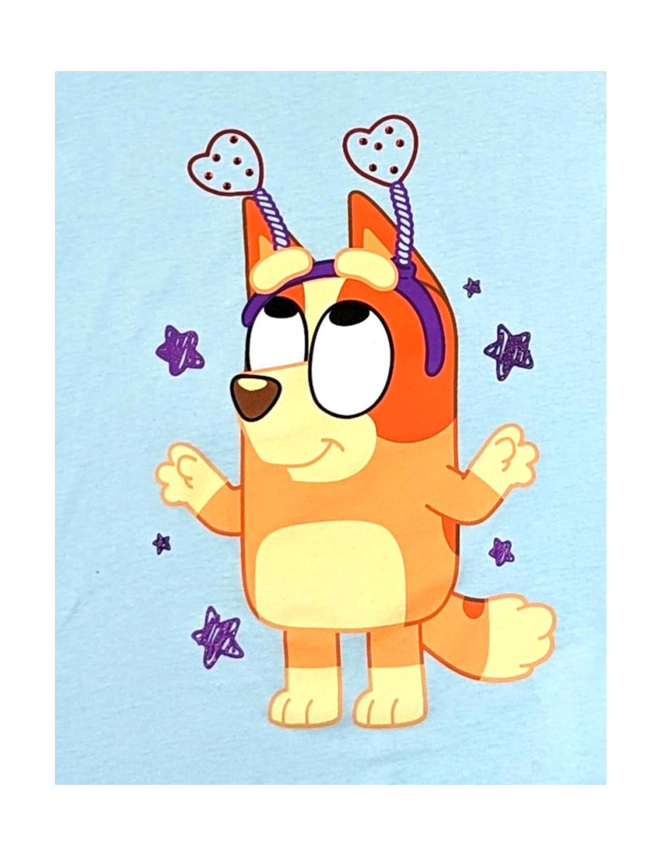 Playera Bingo Bluey manga corta para niña 3