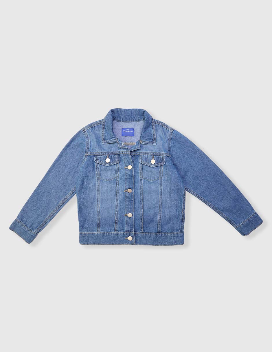 Chamarra Weekend de mezclilla para niña