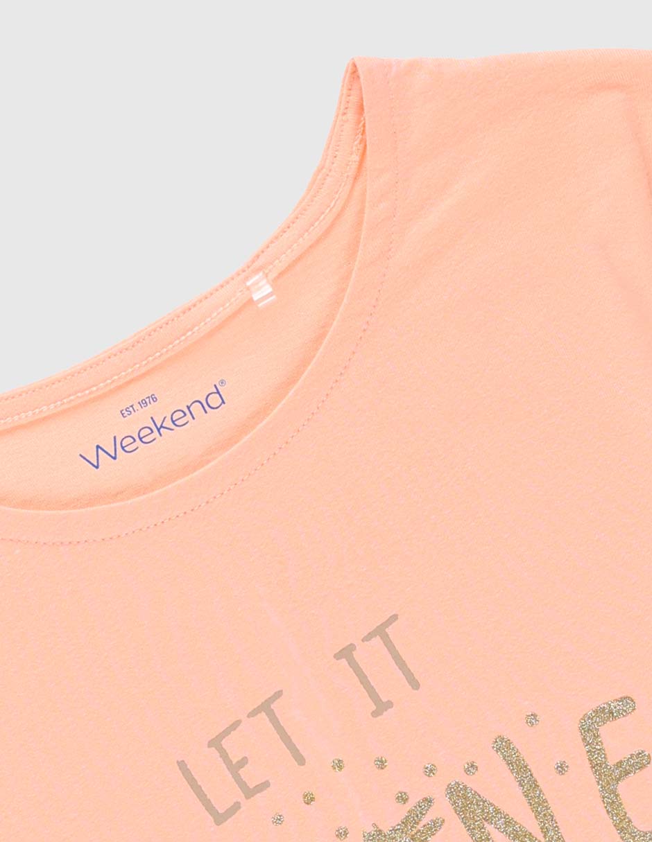 Playera manga corta para niña 4