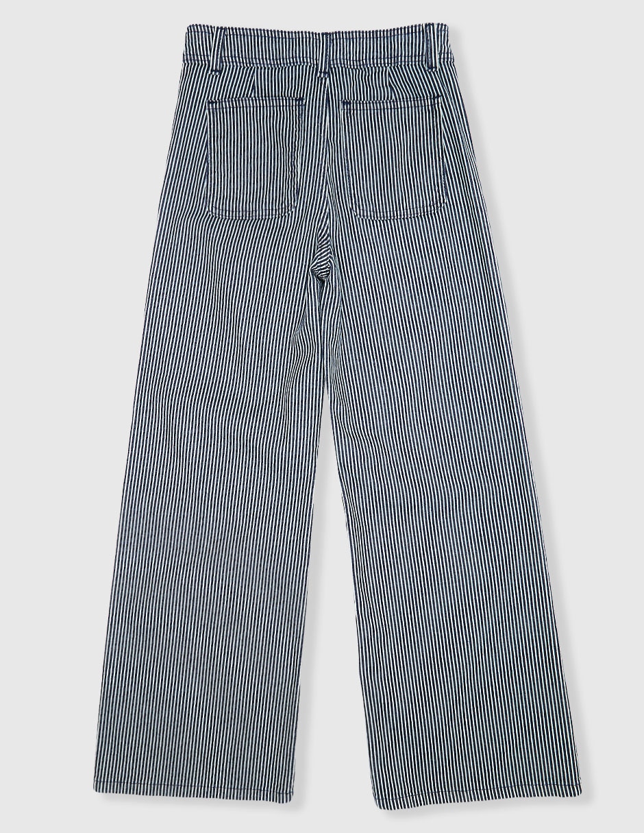 Jeans amplio lavado medio para niña 2