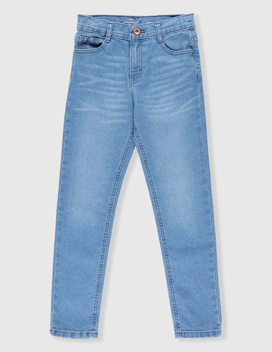 Jeans skinny lavado claro para niña Jeans skinny lavado claro para niña
