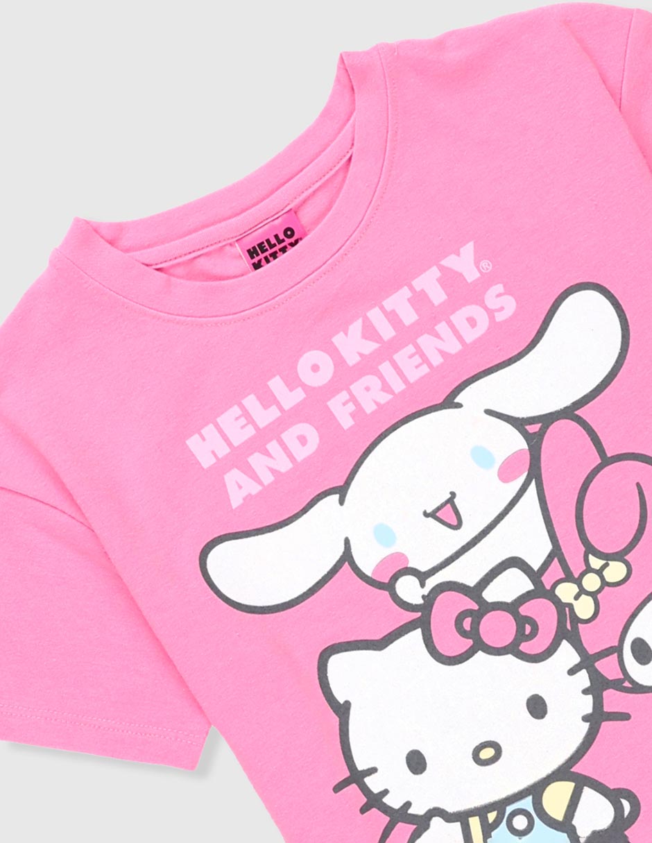 Playera and friends manga corta para niña 3