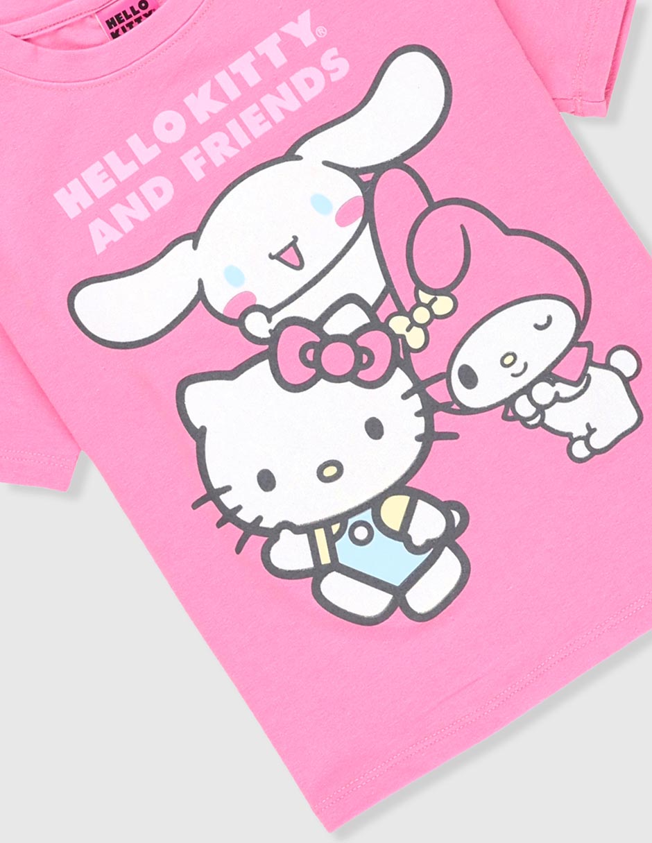 Playera and friends manga corta para niña 4