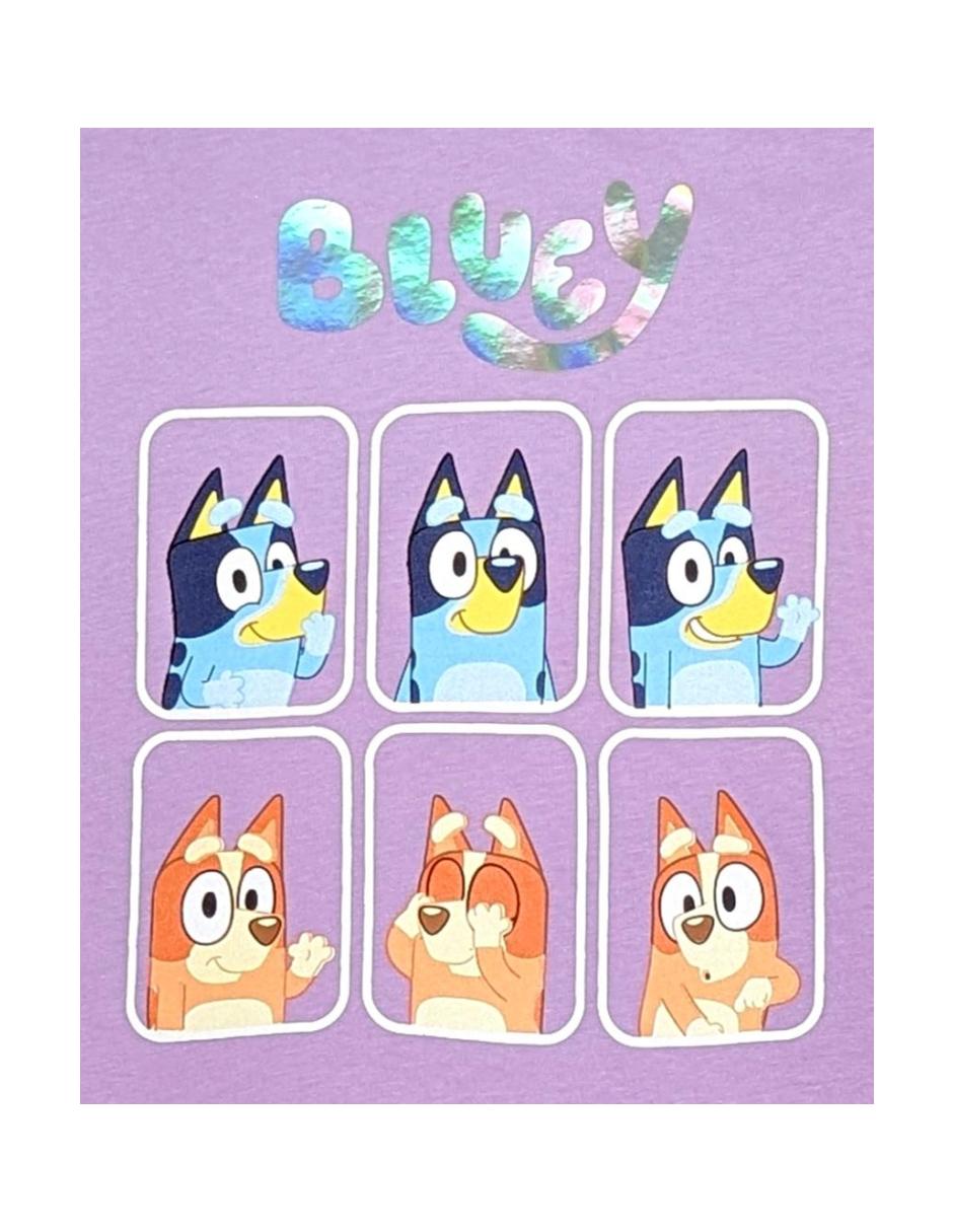 Playera Bluey y Bingo manga corta para niña 3