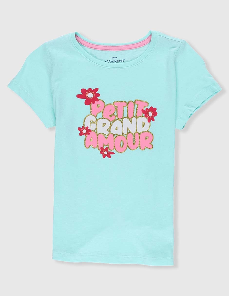 Playera manga corta para niña Playera manga corta para niña