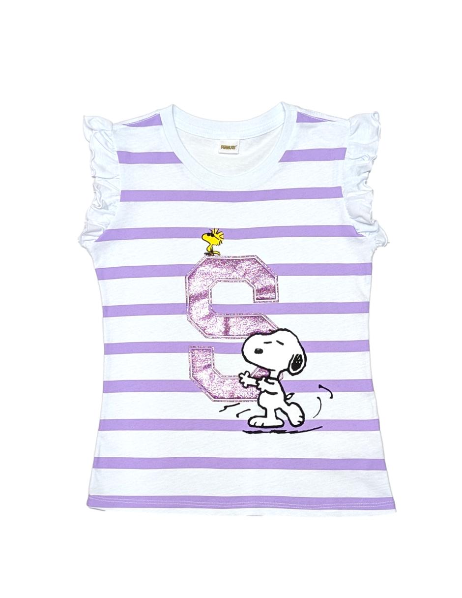 Playera Snoopy Peanuts manga corta para niña Playera Snoopy Peanuts manga corta para niña
