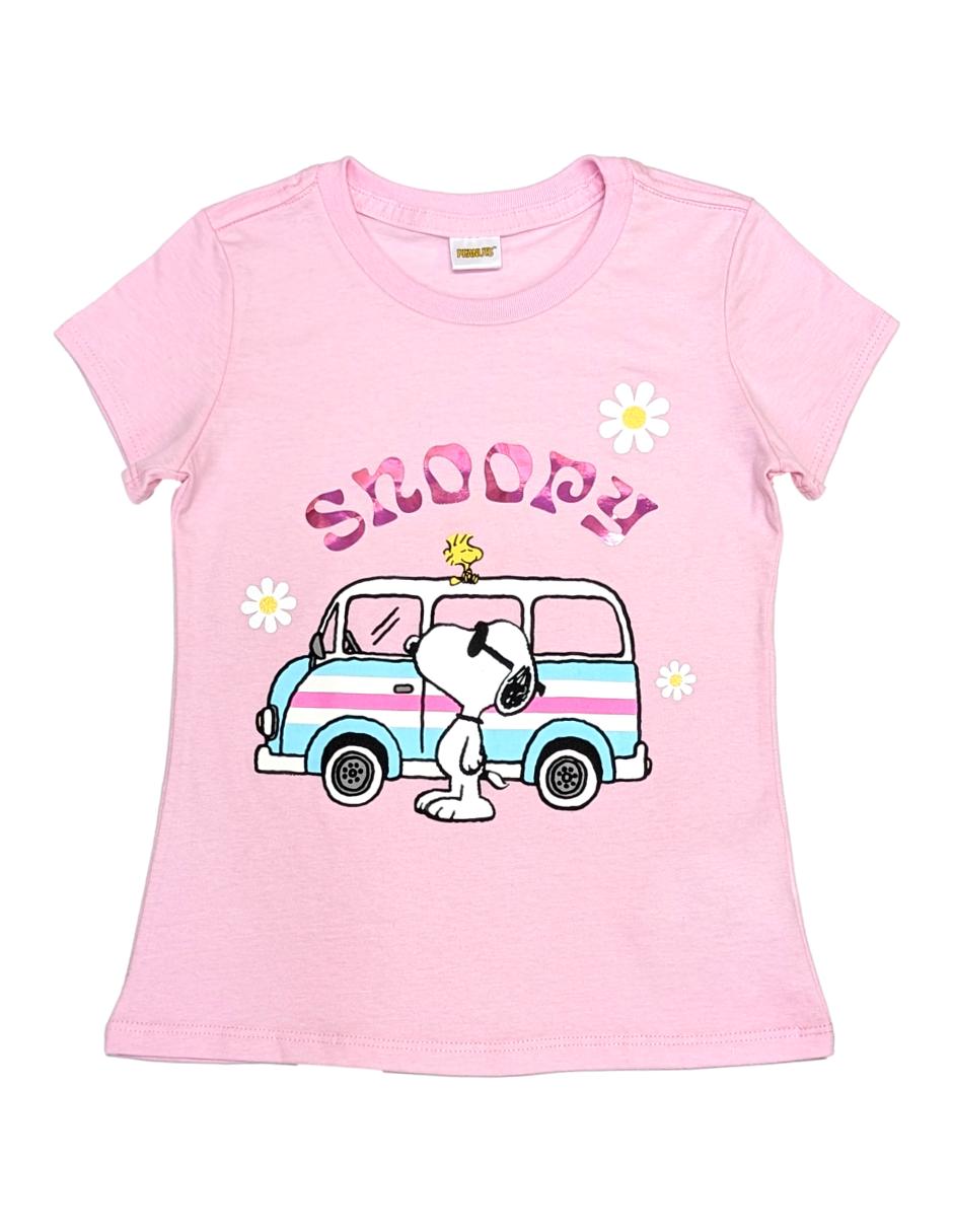 Playera Snoopy Peanuts manga corta para niña Playera Snoopy Peanuts manga corta para niña
