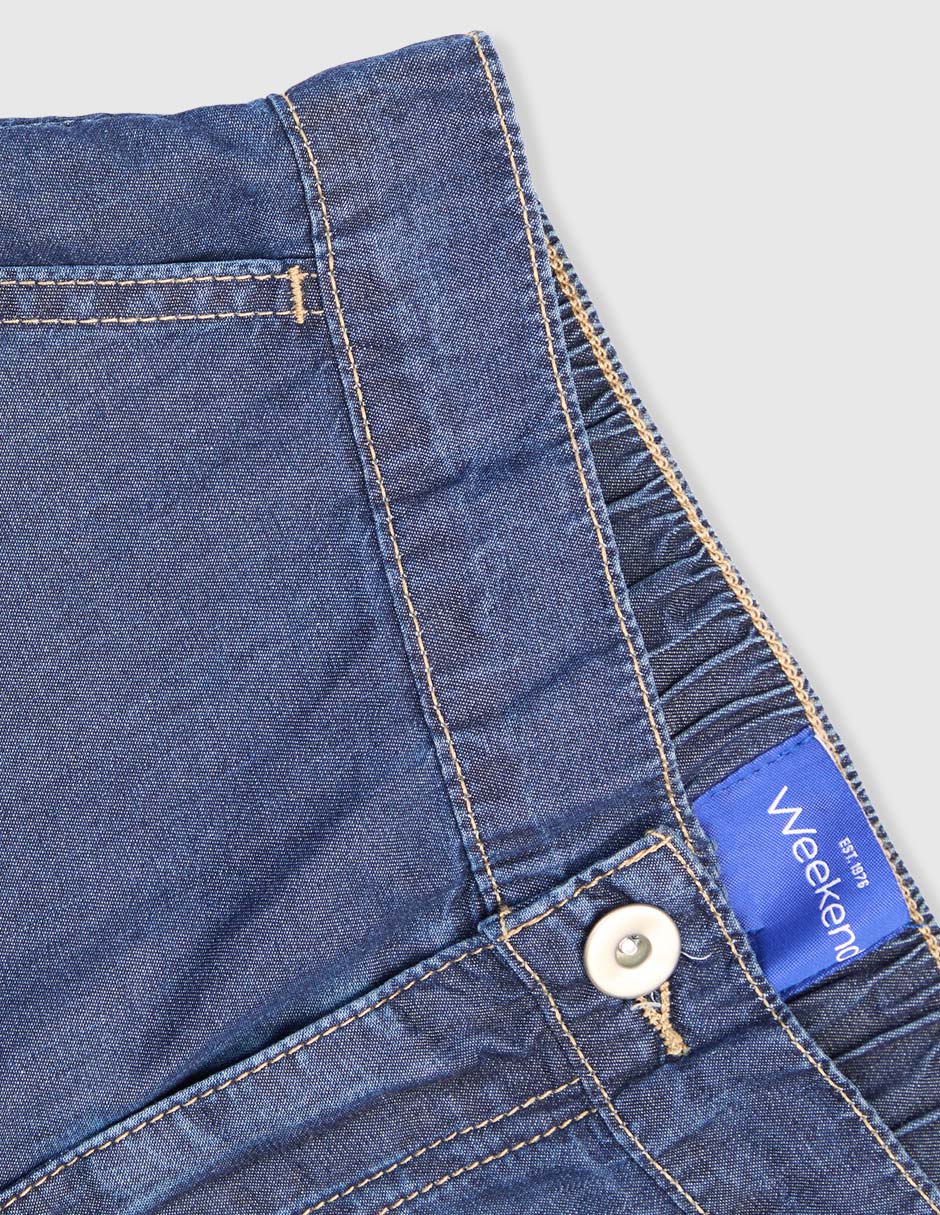 Jeans straight lavado medio para niña 3