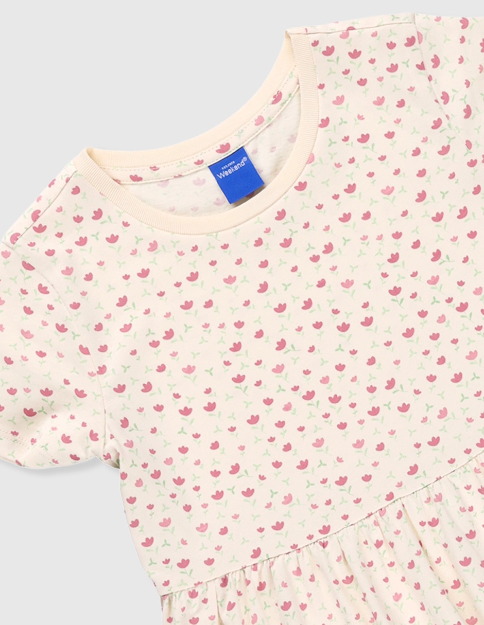 Vestido manga corta para niña 3