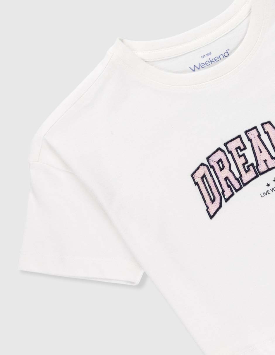 Playera manga corta para niña 3
