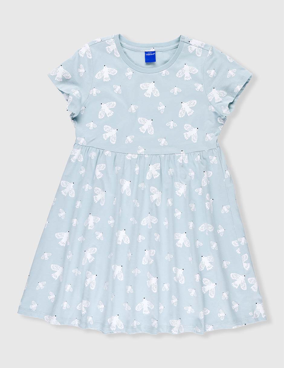 Vestido manga corta para niña Vestido manga corta para niña