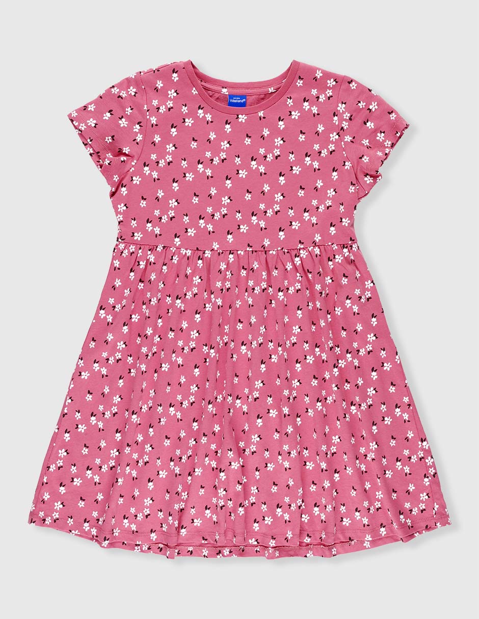 Vestido manga corta para niña