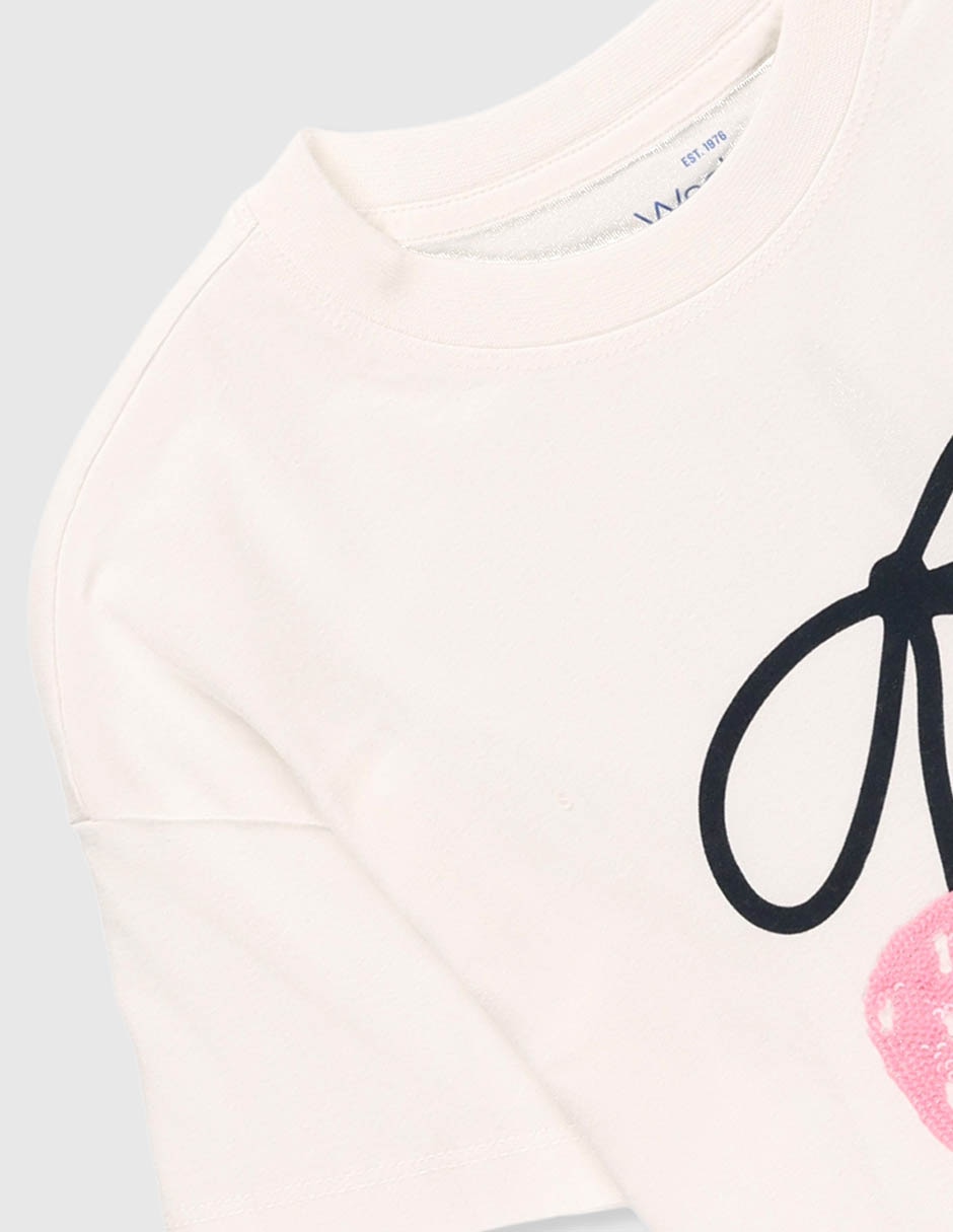 Playera manga corta para niña 4