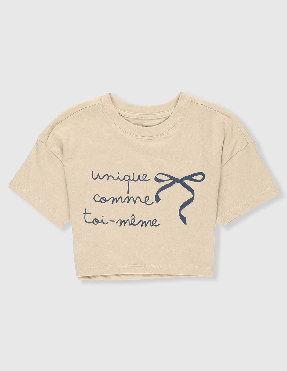 Playera manga corta para niña Playera manga corta para niña