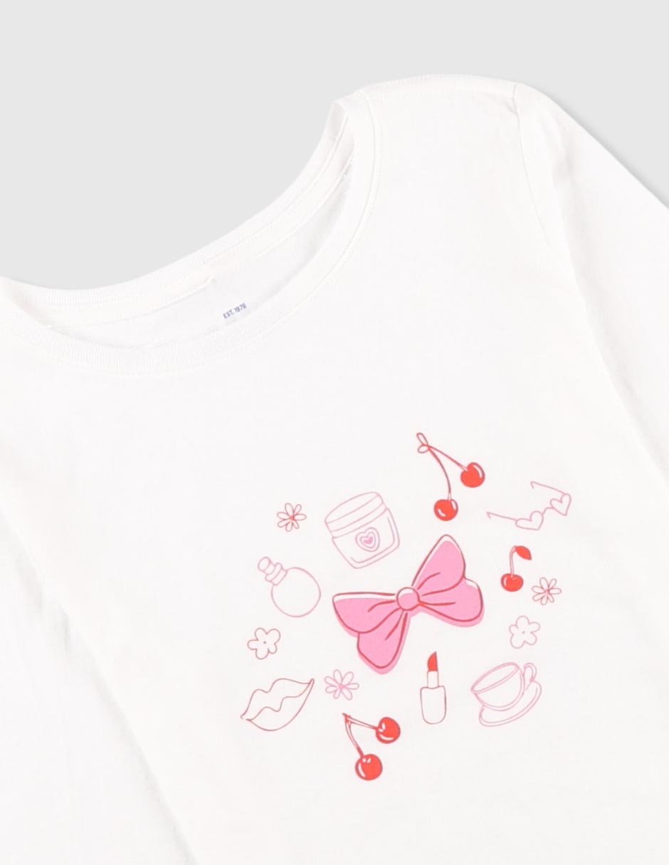 Playera manga larga para niña 3