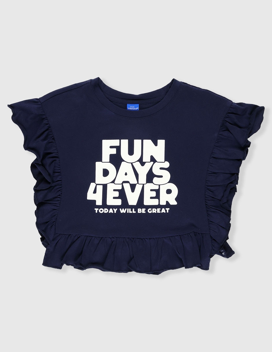 Playera manga corta para niña Playera manga corta para niña