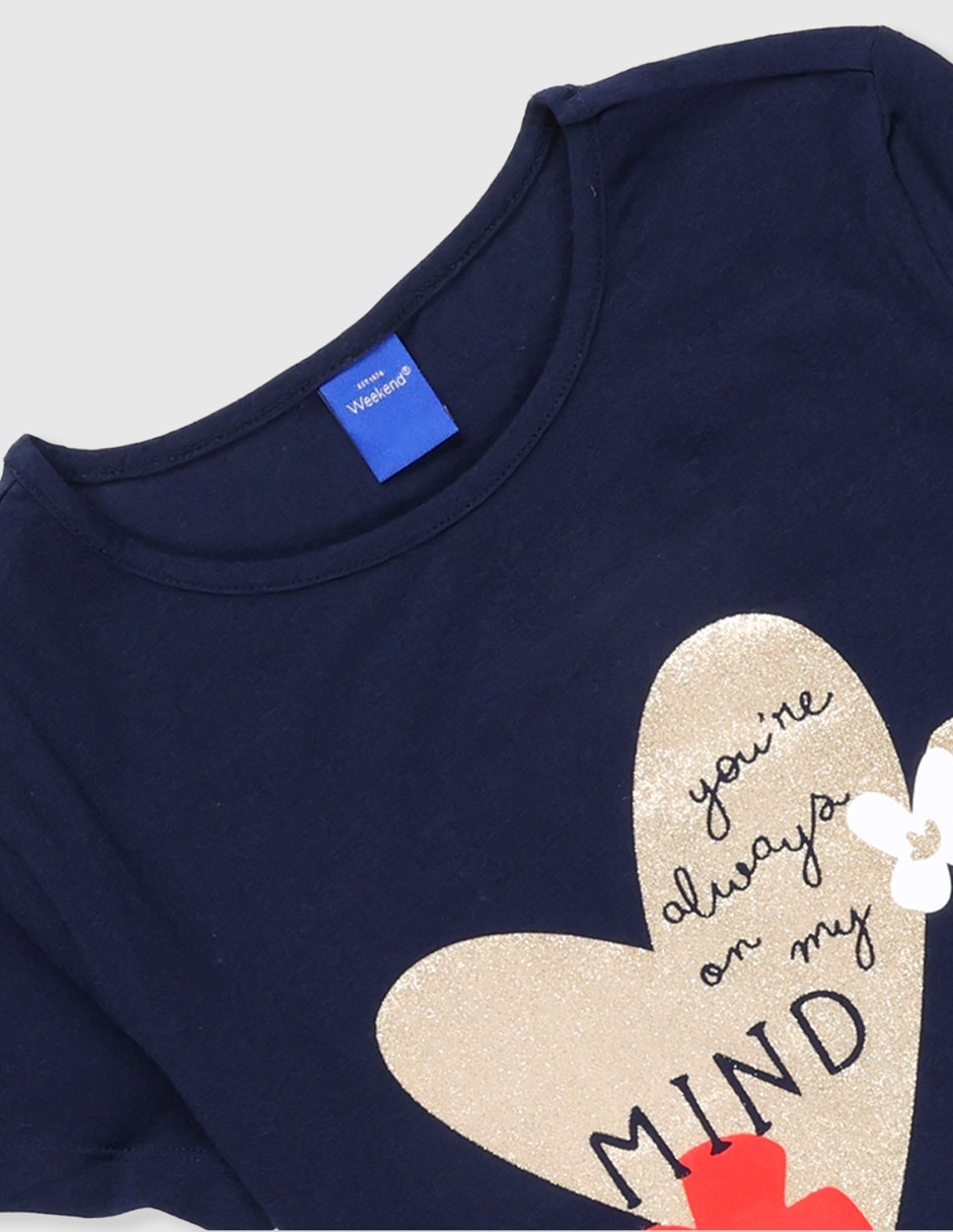 Playera manga corta para niña 4