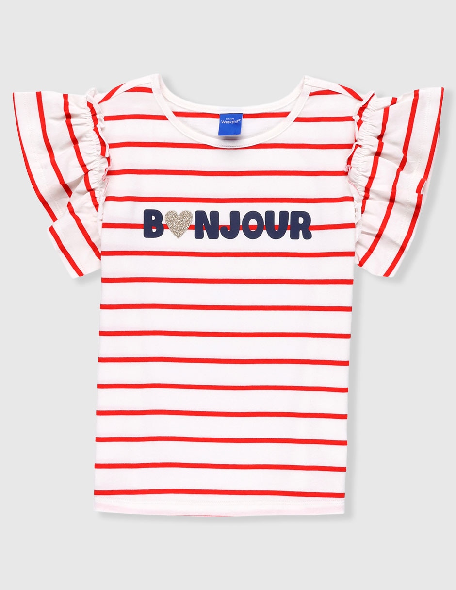 Playera manga corta para niña Playera manga corta para niña