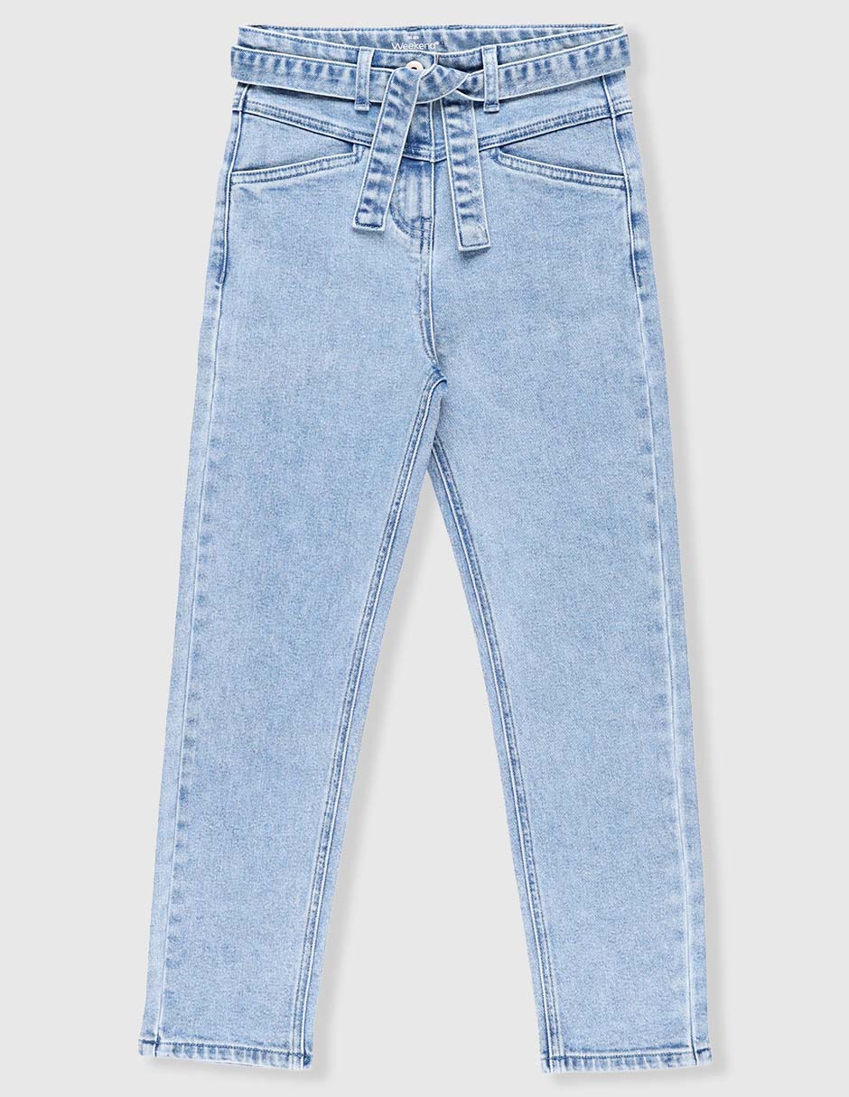 Jeans skinny lavado claro para niña Jeans skinny lavado claro para niña