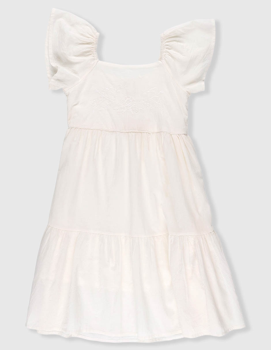 Vestido manga mariposa para niña Vestido manga mariposa para niña