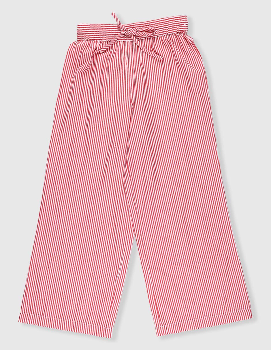 Pantalón con resorte relaxed para niña Pantalón con resorte relaxed para niña