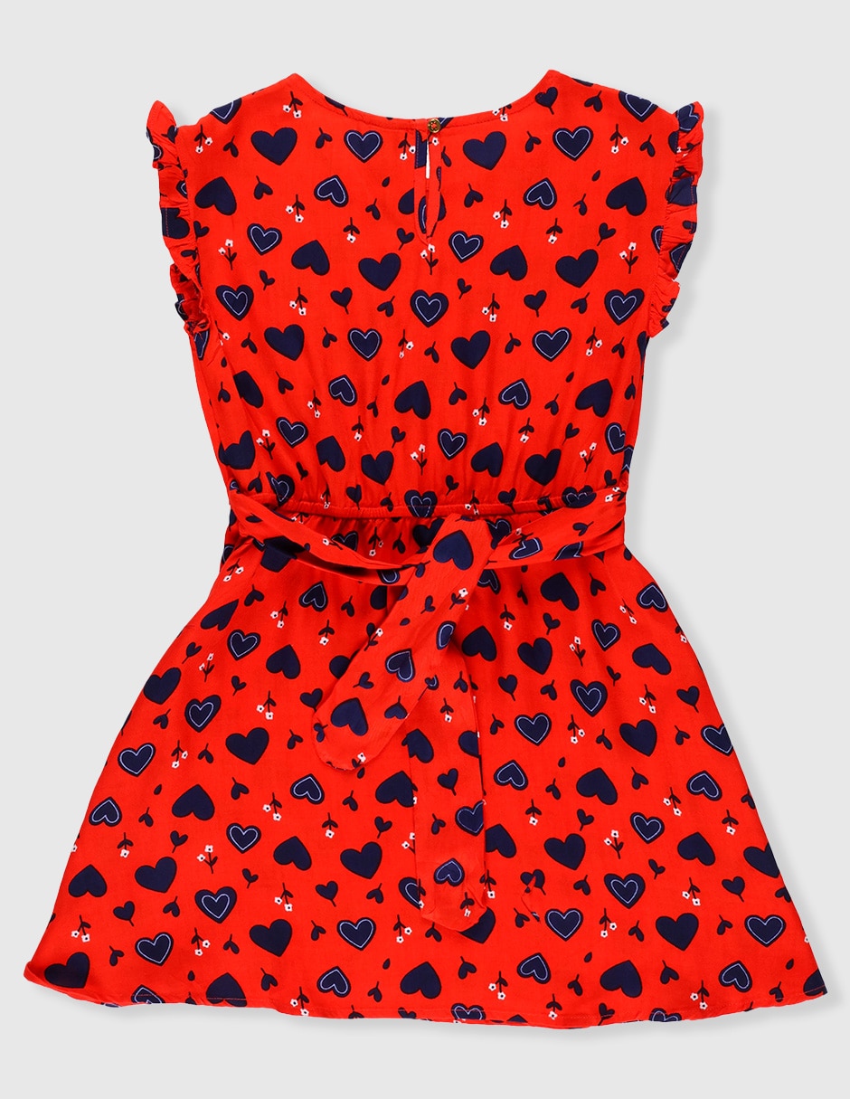 Vestido manga volantes para niña 2