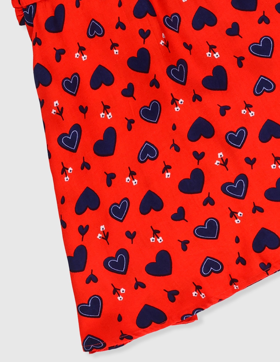 Vestido manga volantes para niña 3