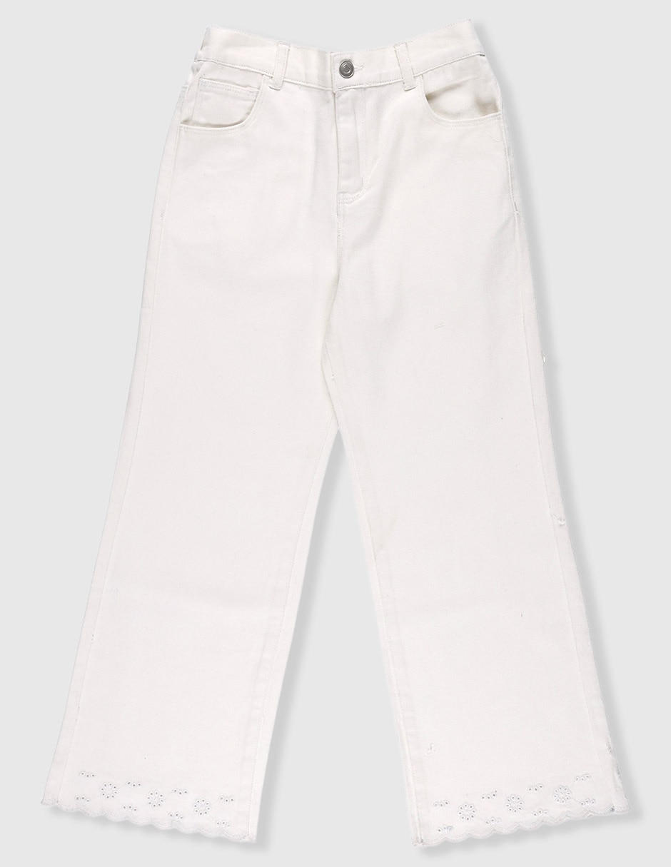 Jeans wide leg para niña