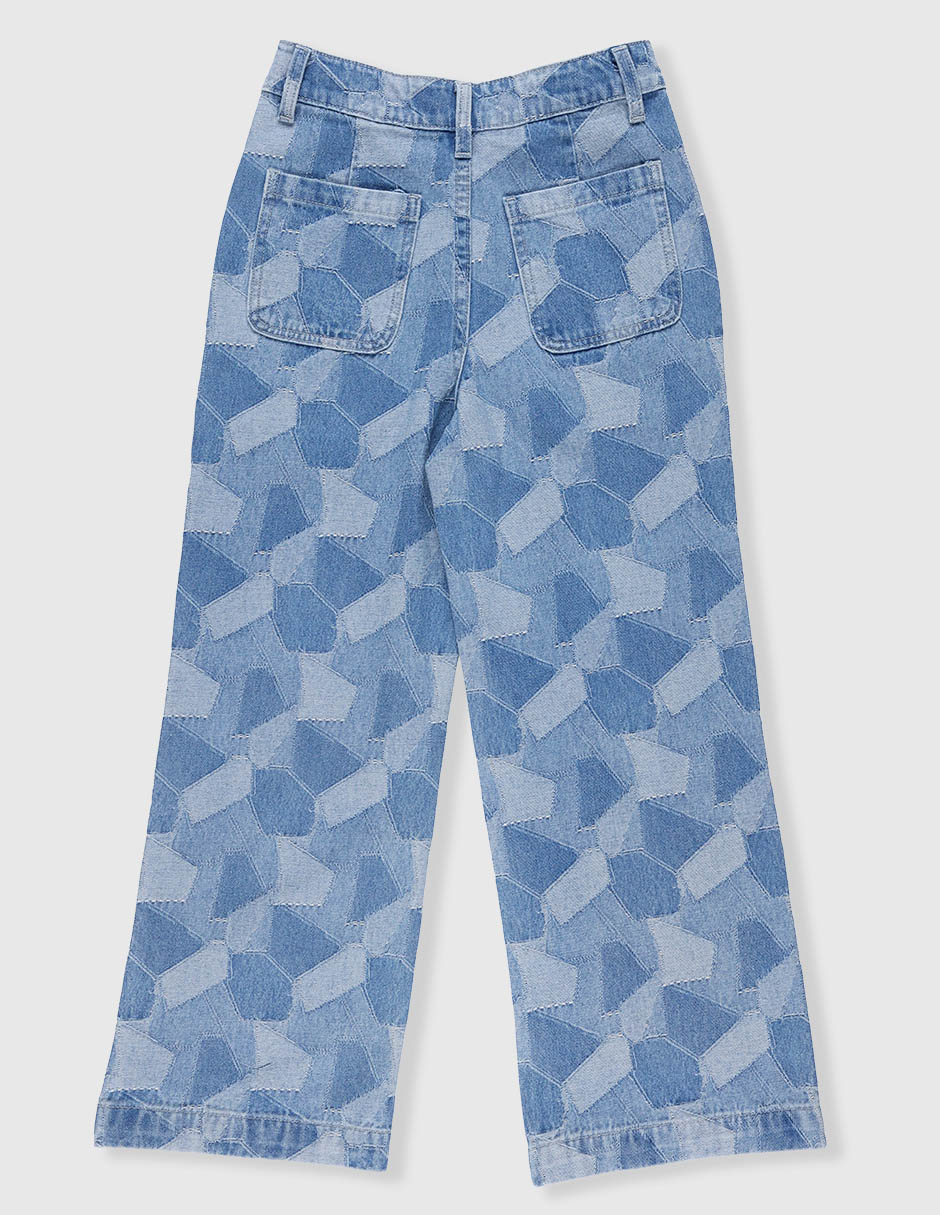 Jeans wide leg para niña 2