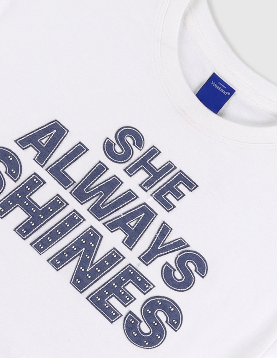 Playera manga corta para niña 4