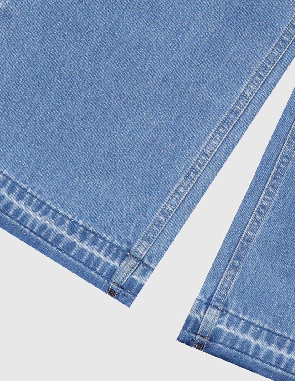 Jeans baggy lavado claro para niña 4