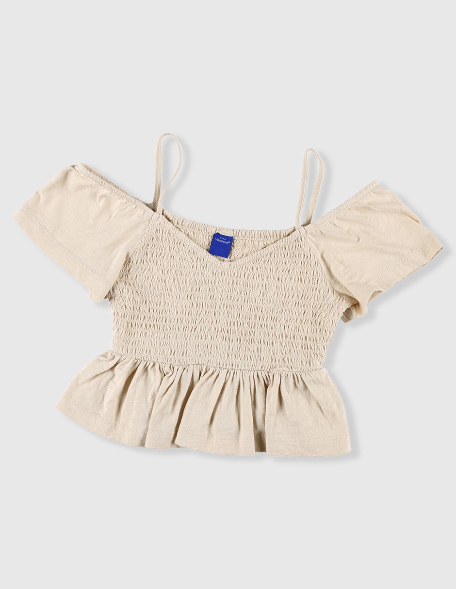 Playera manga corta para niña Playera manga corta para niña