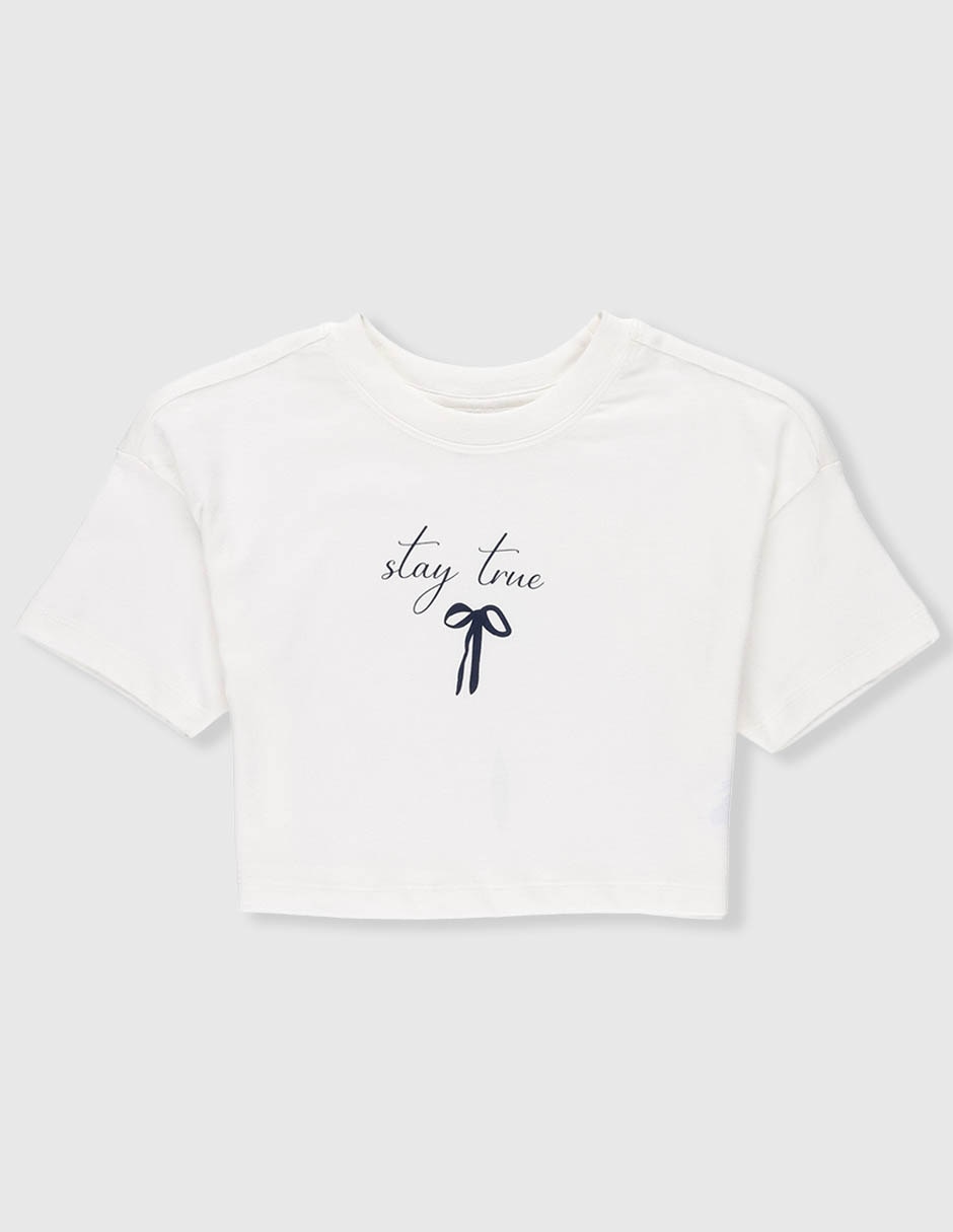 Playera manga corta para niña Playera manga corta para niña